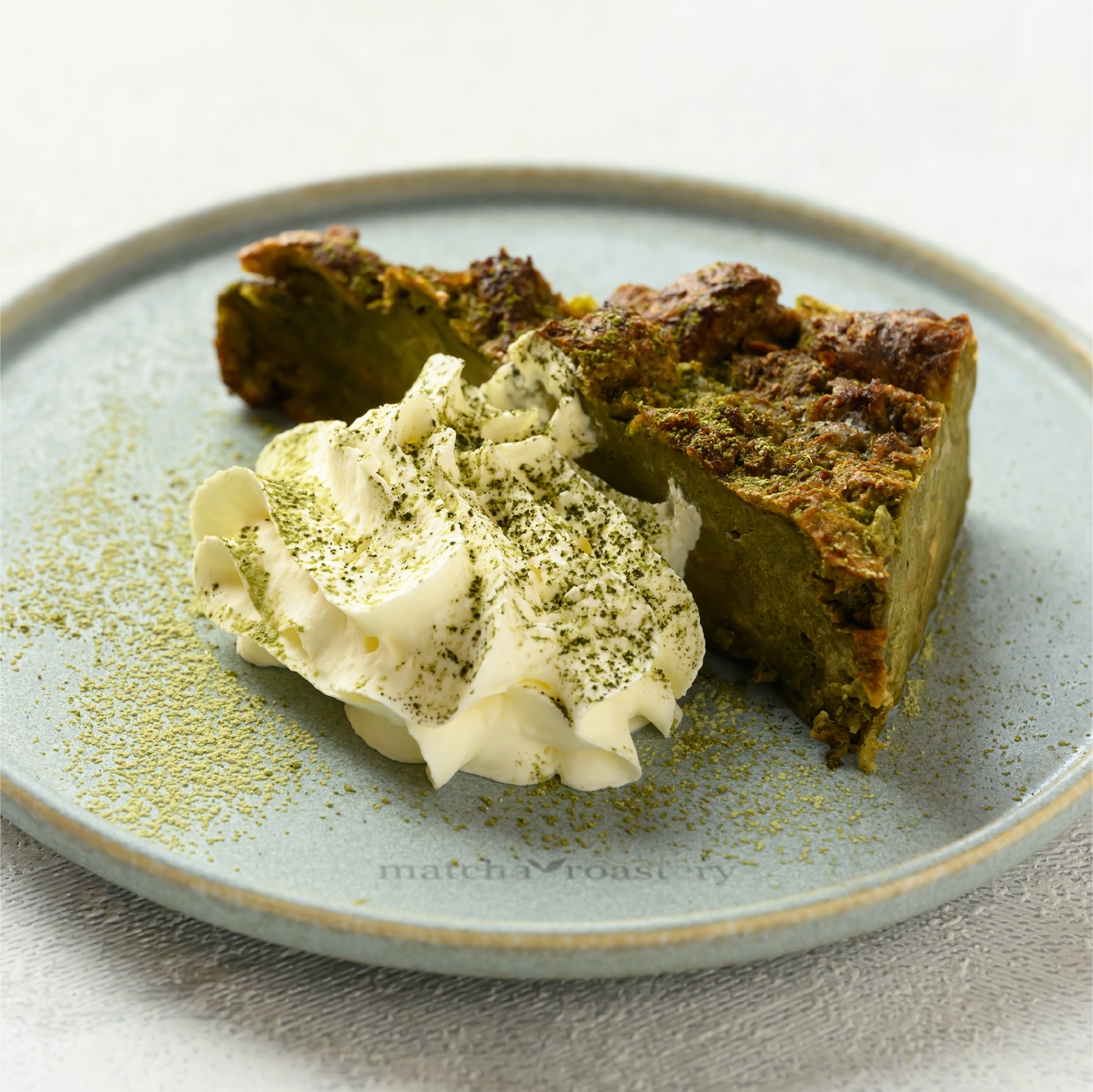 ロースト抹茶ブレッドプディング